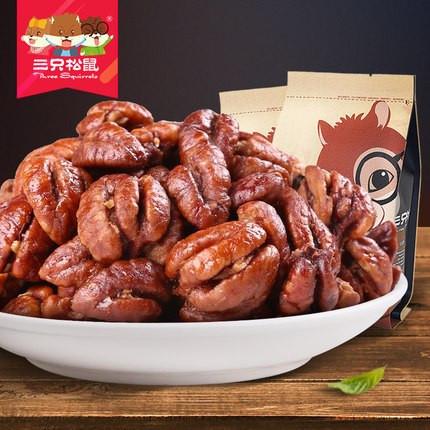 三只松鼠】山核桃仁155g 正宗临安山核桃嚼一下齿颊留香