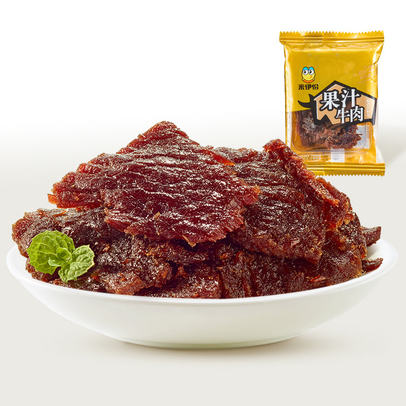 【来伊份】果汁牛肉110g牛肉干休闲食品肉类小包装零食小吃来一份