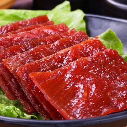 【百草味】靖江猪肉脯200g-猪肉干-百草味-美国零食网