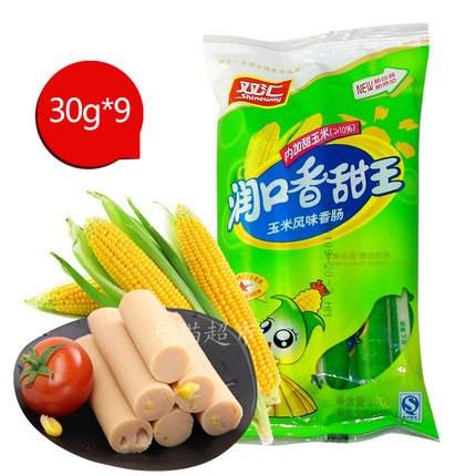 【双汇食品】玉米风味香肠(30g*9支）-火腿肠-双汇食品-美国零食网