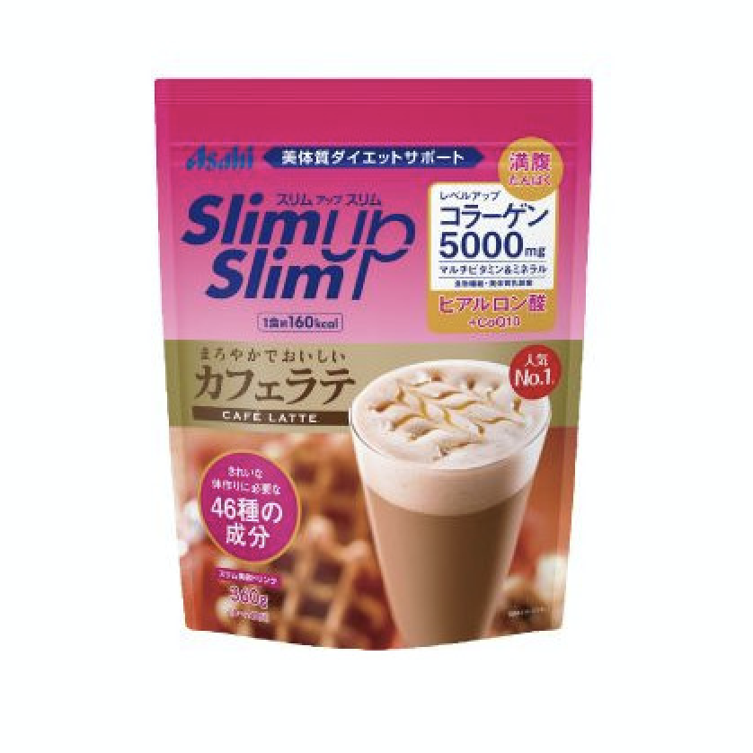 【朝日】 slim slim up 咖啡拿铁代餐粉 360g-朝日-美国零食网