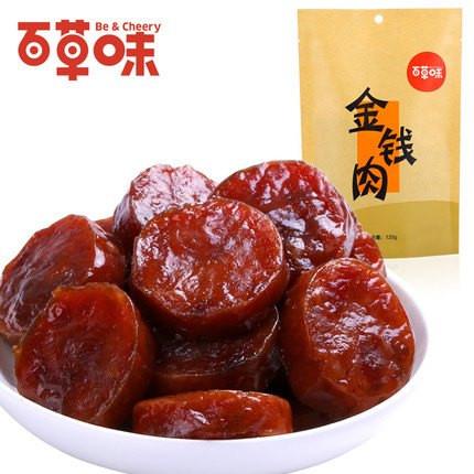 【百草味】金钱肉120g-金钱肉-百草味-美国零食网