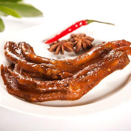 【绝味鸭脖】黑鸭甜辣鸭掌200g-鸭掌-绝味鸭脖-美国零食网
