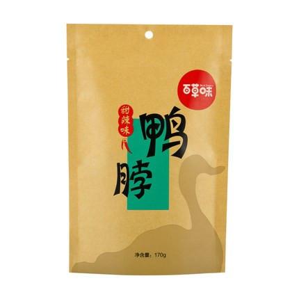 【百草味】甜辣鸭脖170g-鸭脖-百草味-美国零食网