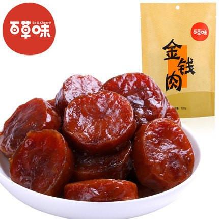 【百草味】金钱肉120g-金钱肉-百草味-美国零食网