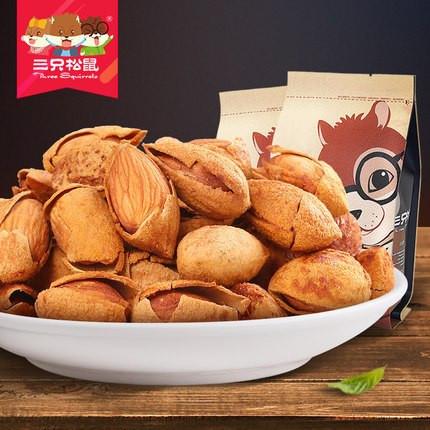 【三只松鼠】手剥巴旦木235g-巴旦木-三只松鼠-美国零食网