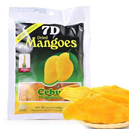 【菲律宾Cebu】7D芒果干100g*4袋 菲律宾进口 非常好吃的芒果干 1包不过瘾！-芒果干-宿雾-美国零食网