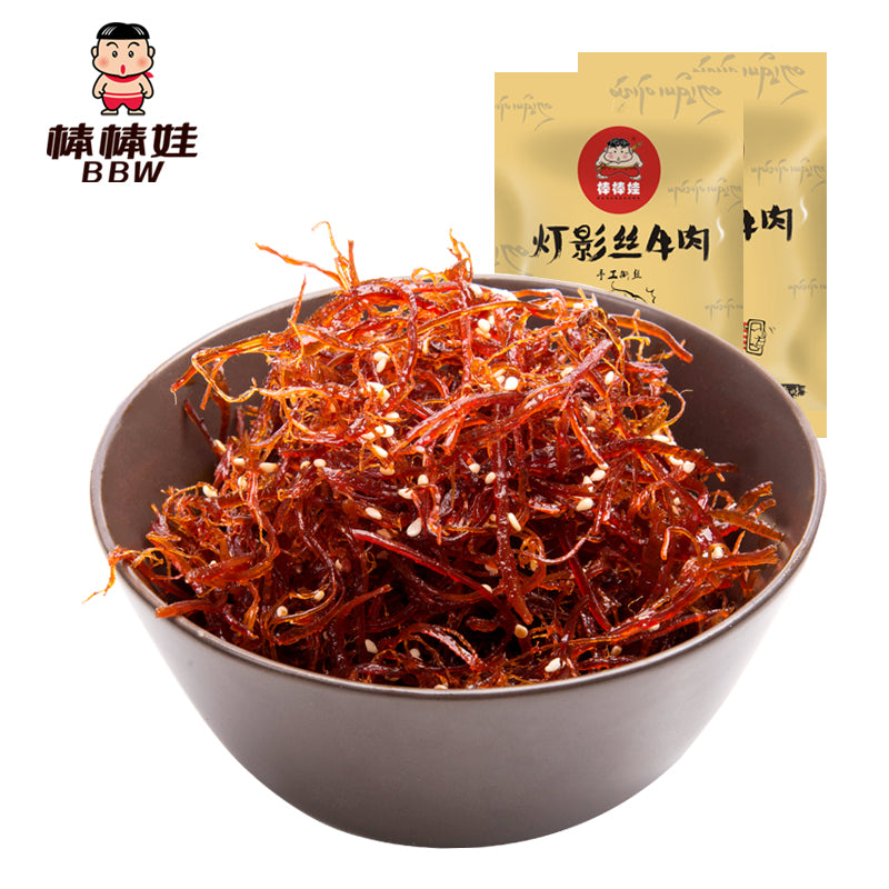 【棒棒娃】棒棒娃香辣灯影牛肉丝150g零食麻辣牛肉干四川特产  精选牛腿肉 古法拆丝 真空独立小包装 150g/袋