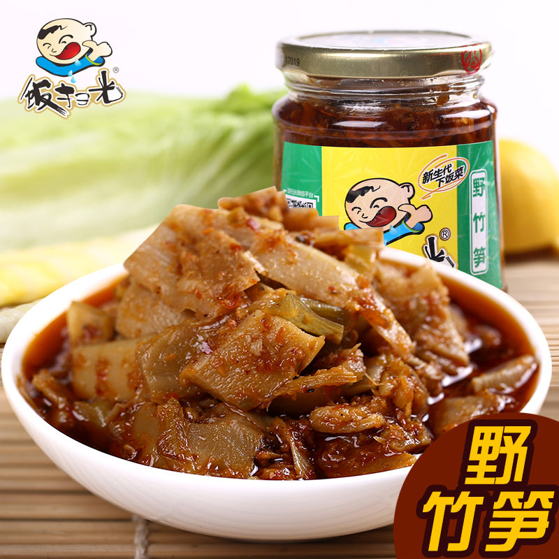 【饭扫光旗舰店】饭扫光280g*1金针菇香菌爽脆木耳野竹笋下饭菜酱菜泡菜拌面拌饭酱泡椒咸菜酸菜佐餐