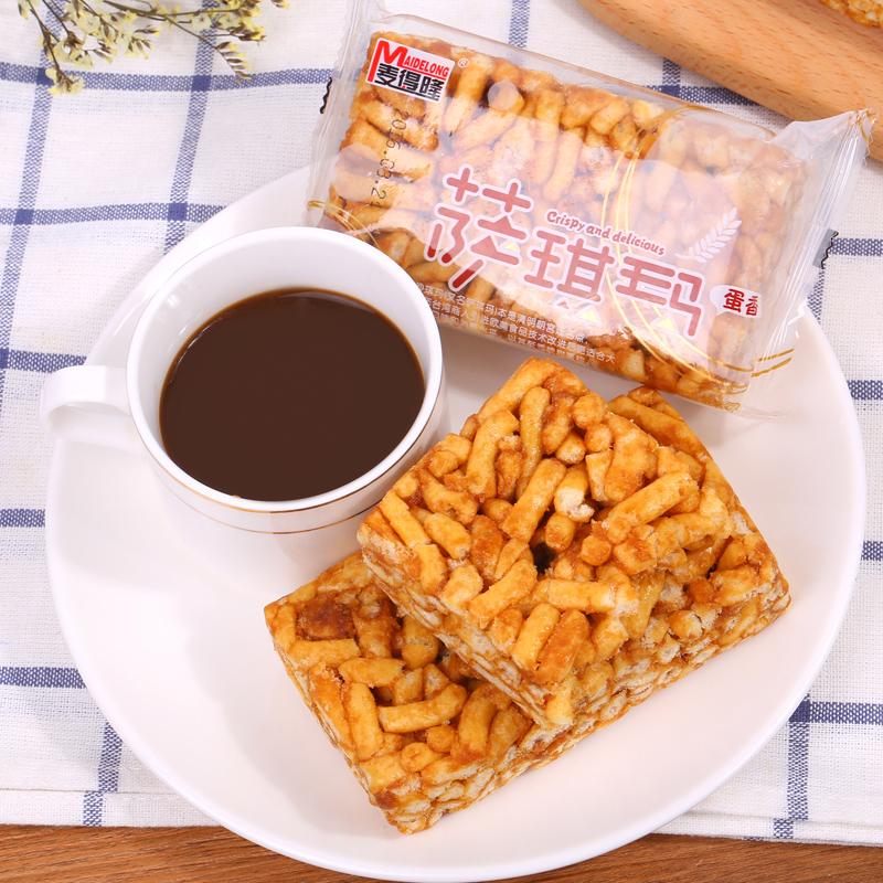 【麦得隆】萨琪玛800g零食特色糕点小吃茶点沙琪玛年货礼盒 一般的3倍大 更大个有口福-沙琪玛-麦得隆-美国零食网