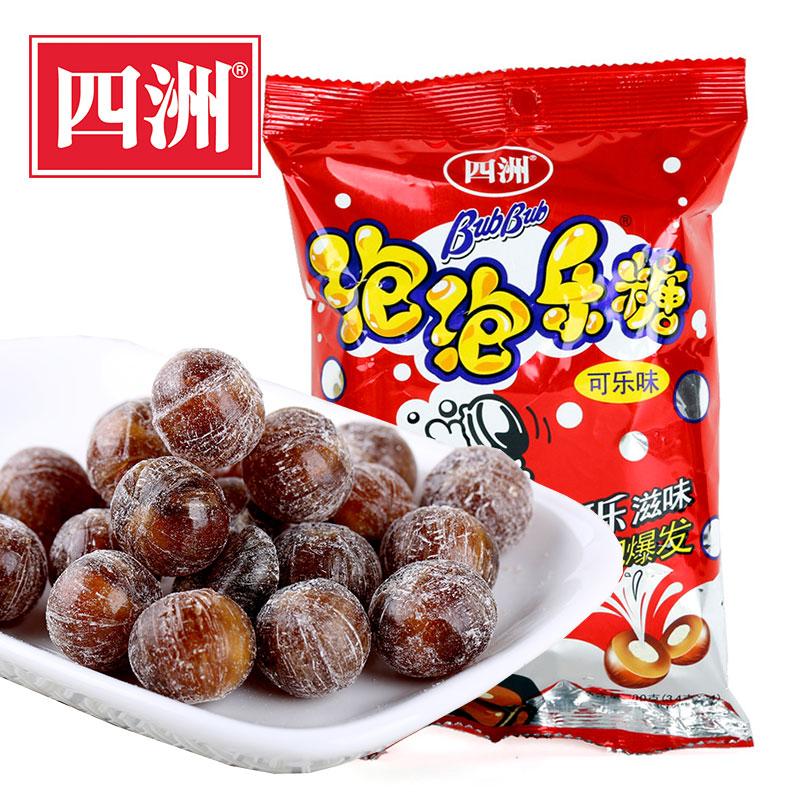 【四洲】零食泡泡乐糖果80g可乐汽水味趣味糖果-汽水糖-四洲-美国零食网