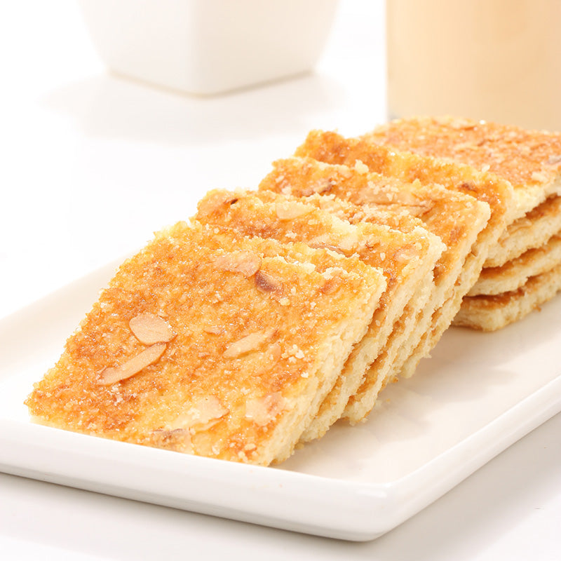 【好吃点】好吃点香脆杏仁饼办公室休闲零食下午茶点心108g代餐饼干早餐食品 口感酥脆，清香四溢-饼干-好吃点-美国零食网