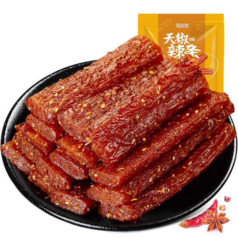 【蜀道香食品旗舰店】麻辣天椒辣条298g*2袋 素肉大面筋 香辣大刀