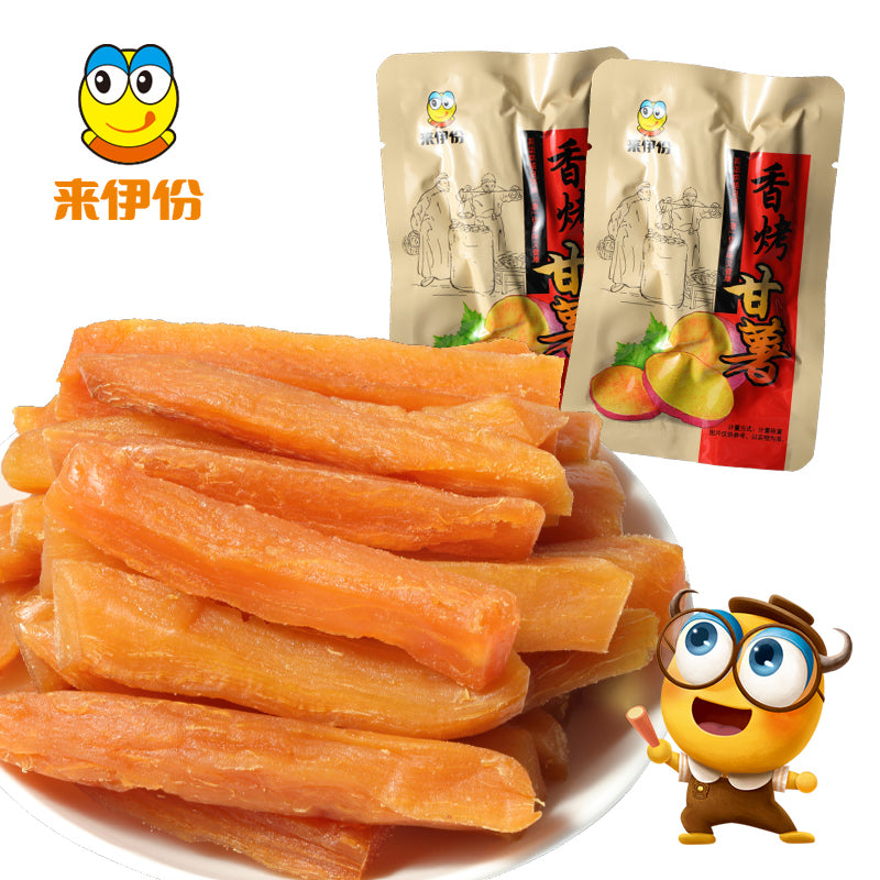 【来伊份旗舰店】来伊份香烤甘薯260gx2薯类制品干薯条红薯条地瓜干零食小吃来一份