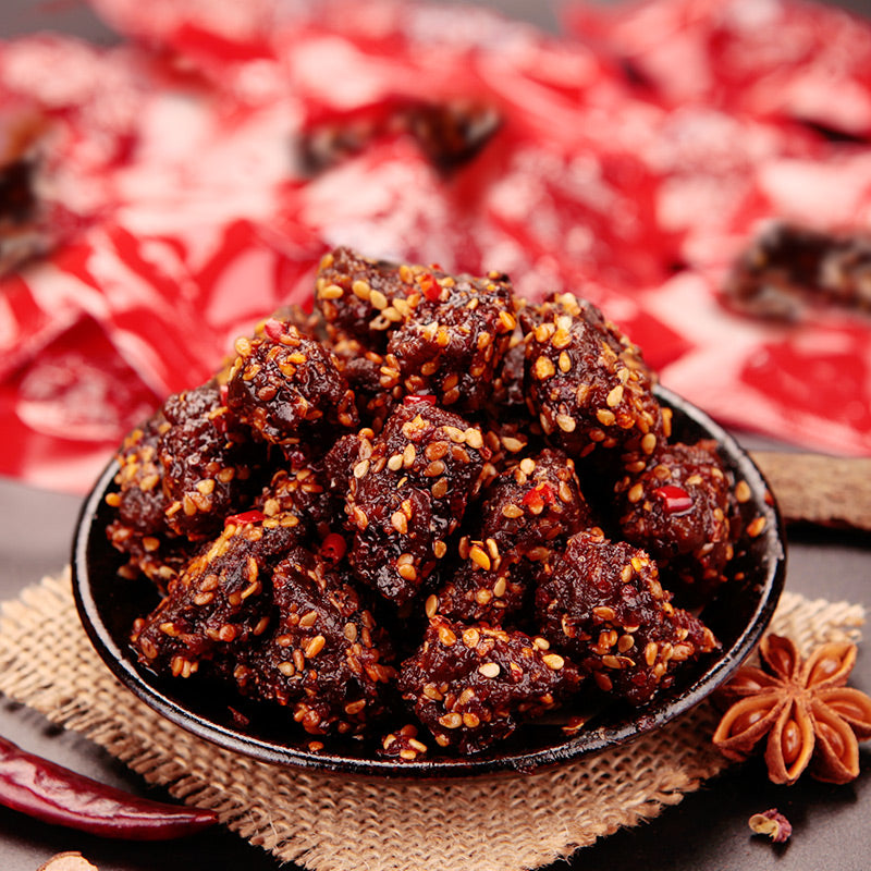 【蜀道香食品旗舰店】麻辣牛肉粒150g 四川特产小吃散装香辣牛肉