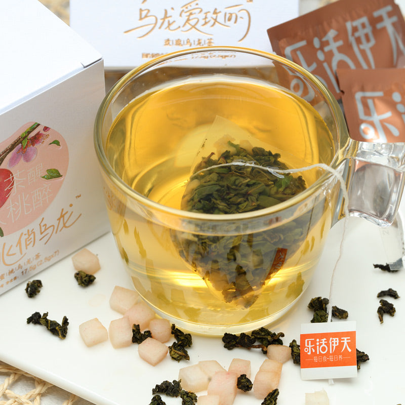 【来伊份官方旗舰店】来伊份蜜桃乌龙茶三角茶包天天乌龙茶2.5g*7花草茶包每日茶