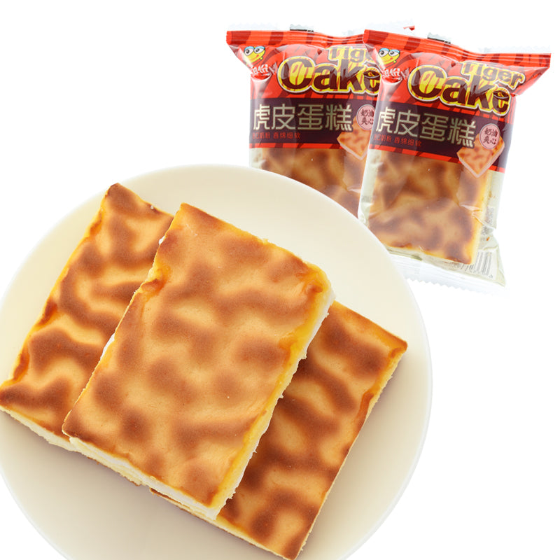 【来伊份旗舰店】来伊份虎皮蛋糕168g*2糕点美食早餐奶香浓郁夹心软蛋糕来一份 香甜柔软
