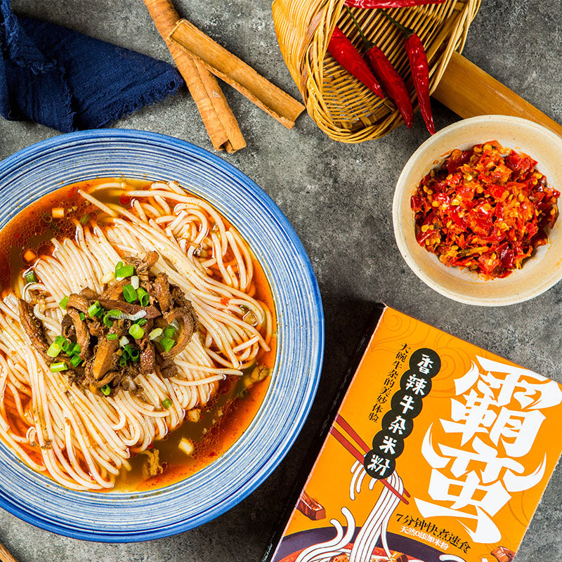 【伏牛堂】霸蛮香辣牛杂米粉 490g湖南常德桂林米线速食