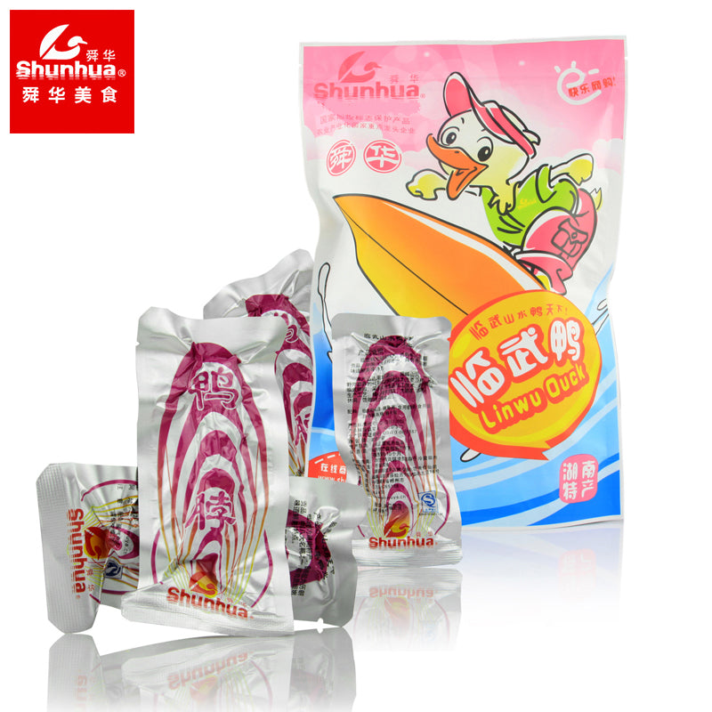 【舜华鸭业官方旗舰店】舜华临武鸭湖南特产香辣味鸭脖子小包装零食小吃酱香鸭脖235g