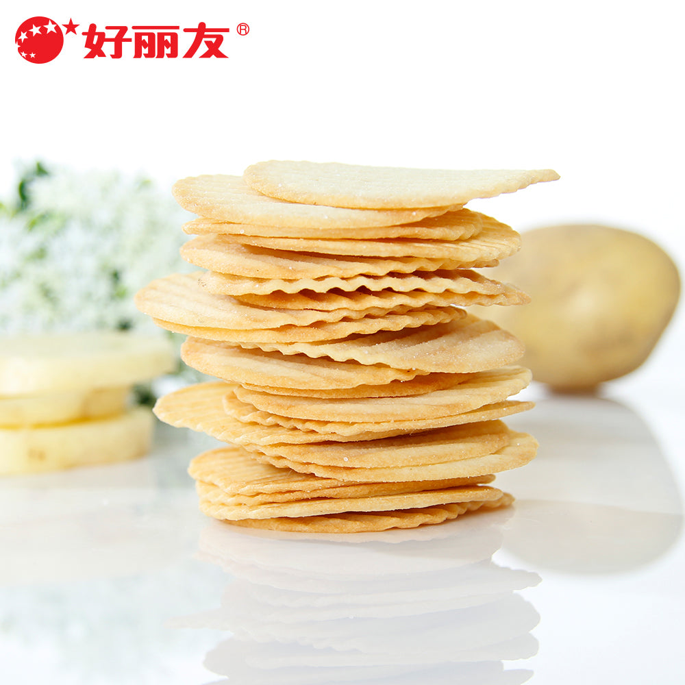 【好丽友】原味蜂蜜牛排沙拉番茄味薯片104g 非油炸休闲零食小吃-薯片-好丽友-美国零食网