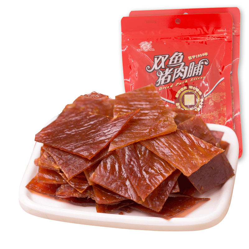 【双鱼牌】猪肉脯120g*2袋 正宗靖江特产金奖散装猪肉干碎副片小包装 源于1936 百年技艺双鱼传承