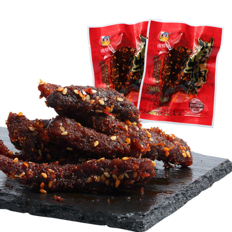 【来伊份】来伊份川香牛肉条150gx2麻辣牛肉干牛肉粒香辣四川特产零食小吃