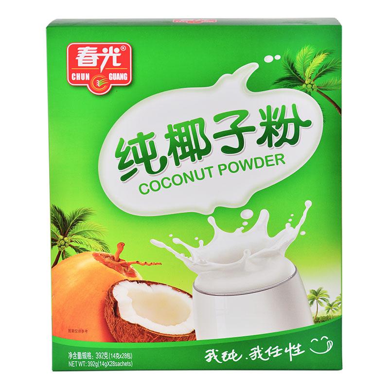 【春光食品】海南特产 冲调 东郊椰子为原料 纯椰子粉392g*2 原味-椰子粉-春光食品-美国零食网
