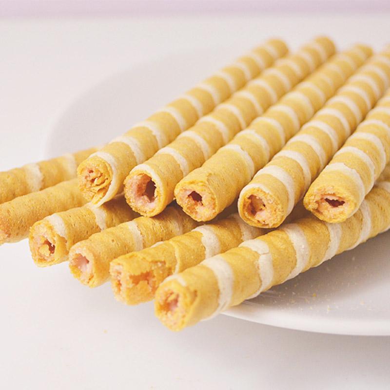 【旺旺】黑白配200g草莓马卡龙风味或200g巧克力布兰妮风味零食铁罐装-夹心饼干-旺旺-美国零食网