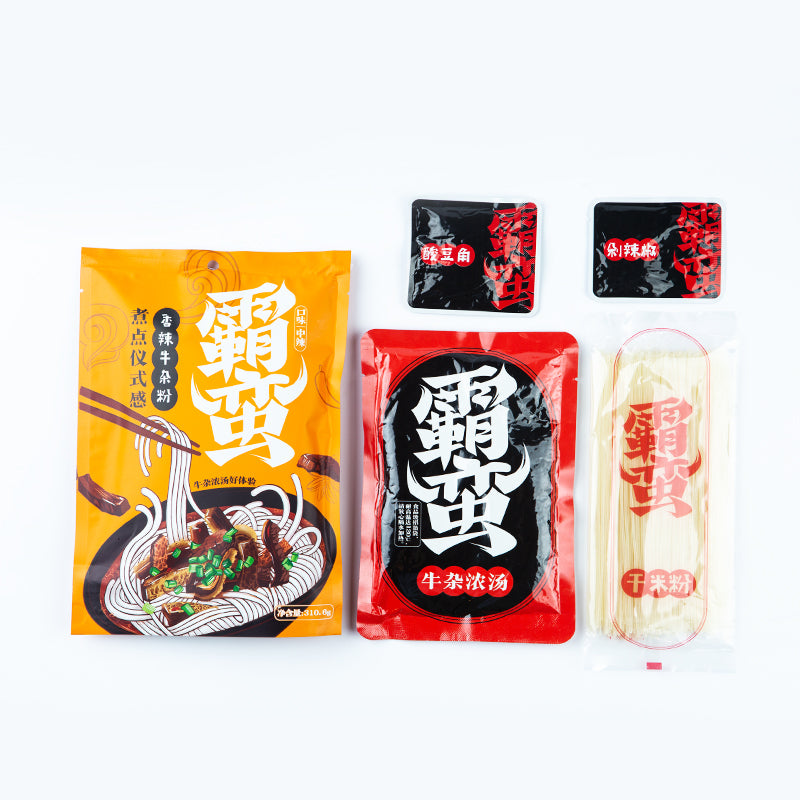 【霸蛮旗舰店】小鲜肉版香辣牛杂粉3份装 湖南常德米粉 速食速煮 伏牛堂