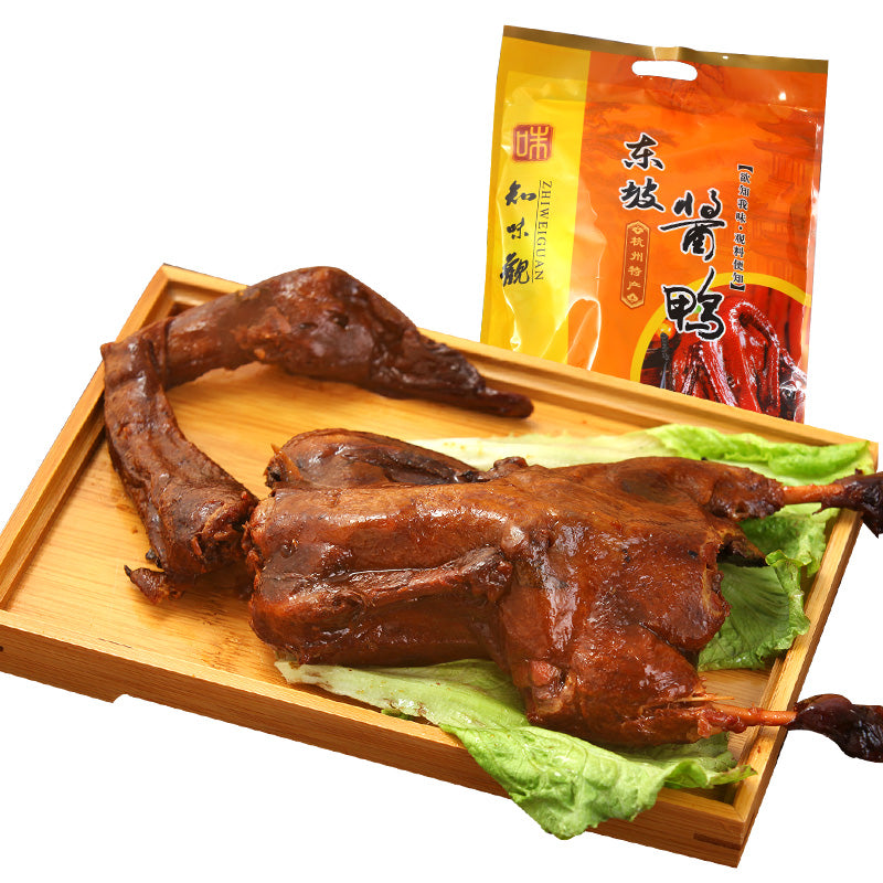 【知味观官方旗舰店】东坡酱鸭酱板鸭肉 烤鸭浙江杭州特产知味观熟食真空酱制酱鸭整只