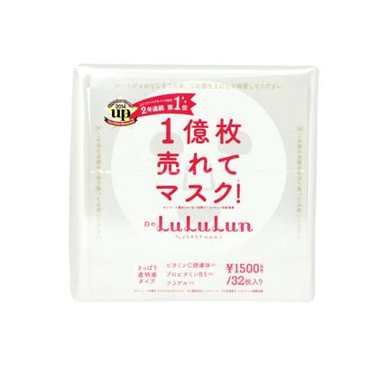 日本松本清 lululun白色嫩白保湿补水面膜 32枚环保抽取式盒装 - 一本 | Yibenbuy.com