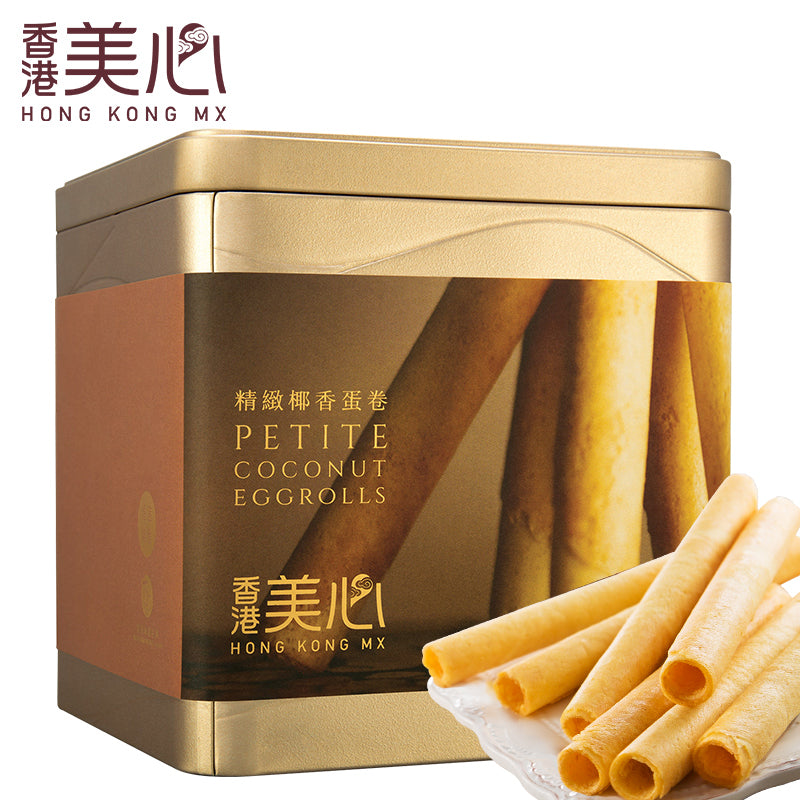 【香港美心】精致椰香鸡蛋卷36条礼盒装休闲零食小吃儿童鸡蛋卷 香港进口，4袋独立装 52.2g/个*4-蛋卷-香港美心-美国零食网