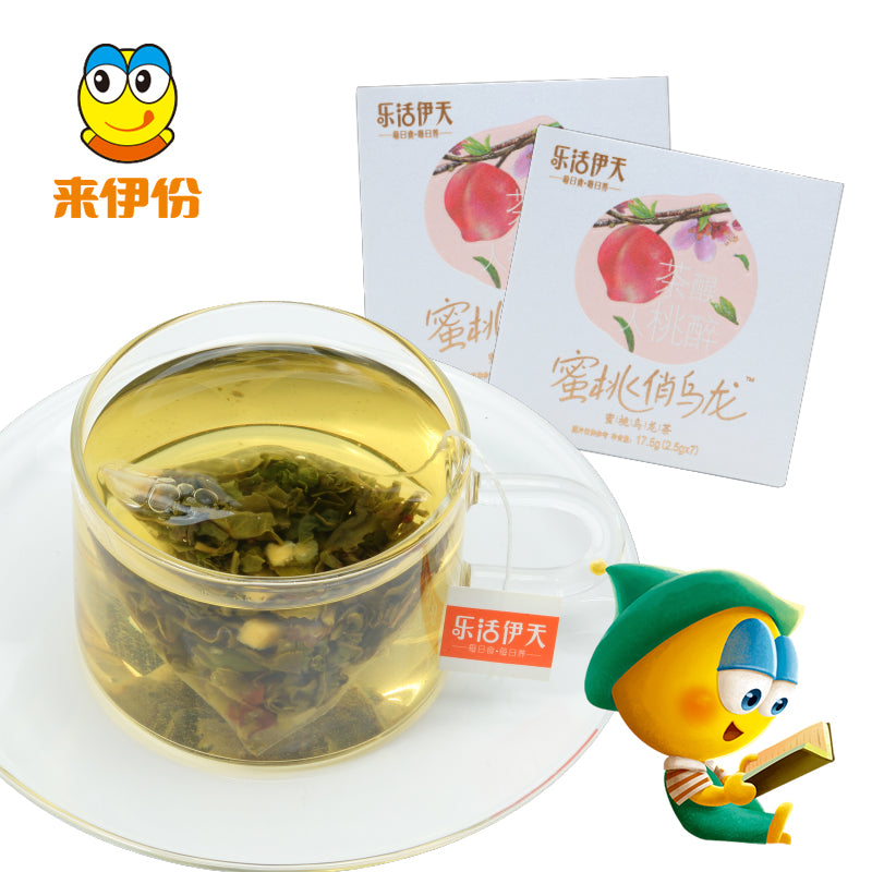 【来伊份官方旗舰店】来伊份蜜桃乌龙茶三角茶包天天乌龙茶2.5g*7花草茶包每日茶