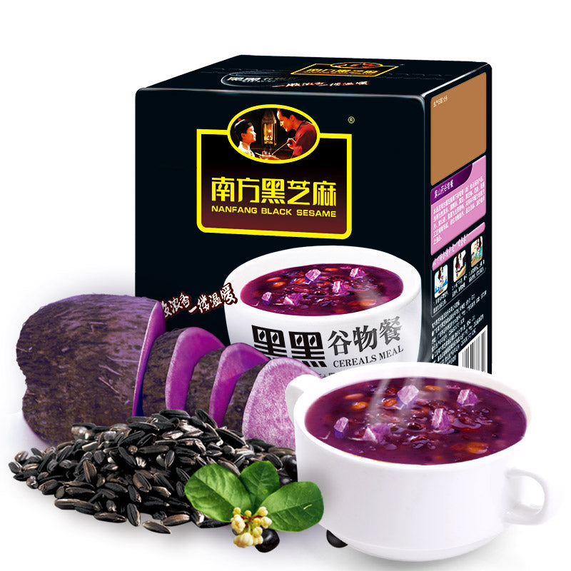 【南方黑芝麻旗舰店】紫山药谷物餐280g 五谷生杂粮代餐粉营养早餐即食 黑黑谷物餐 紫山药味 即冲即食