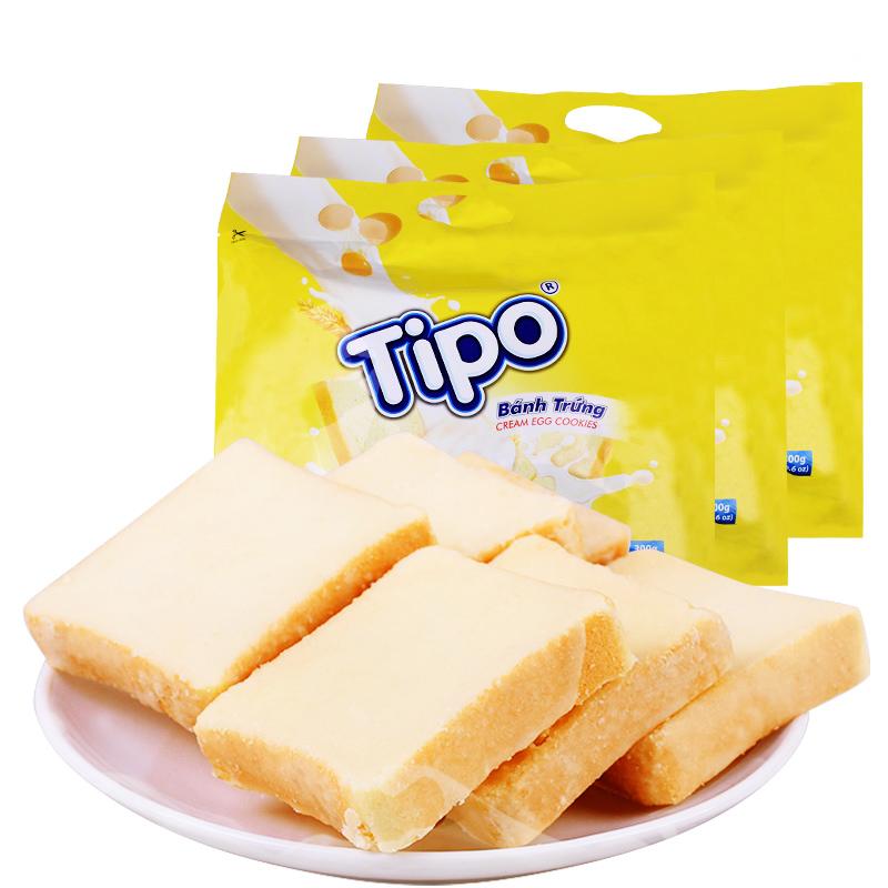 【Tipo】越南进口 Tipo友谊牌 奶油味面包干 300g-面包干-Tipo-美国零食网