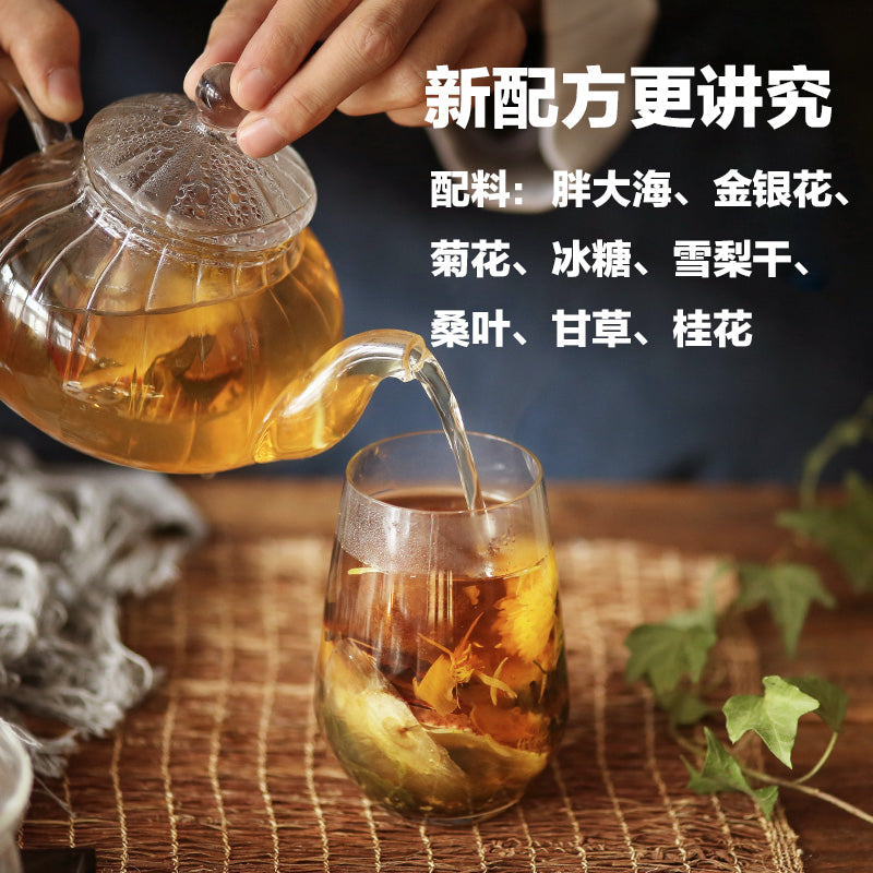 【谢宴谢记谢怡旗舰店】谢宴润炎茶胖大海雪梨菊花茶养生花草茶组合护嗓去火润喉茶