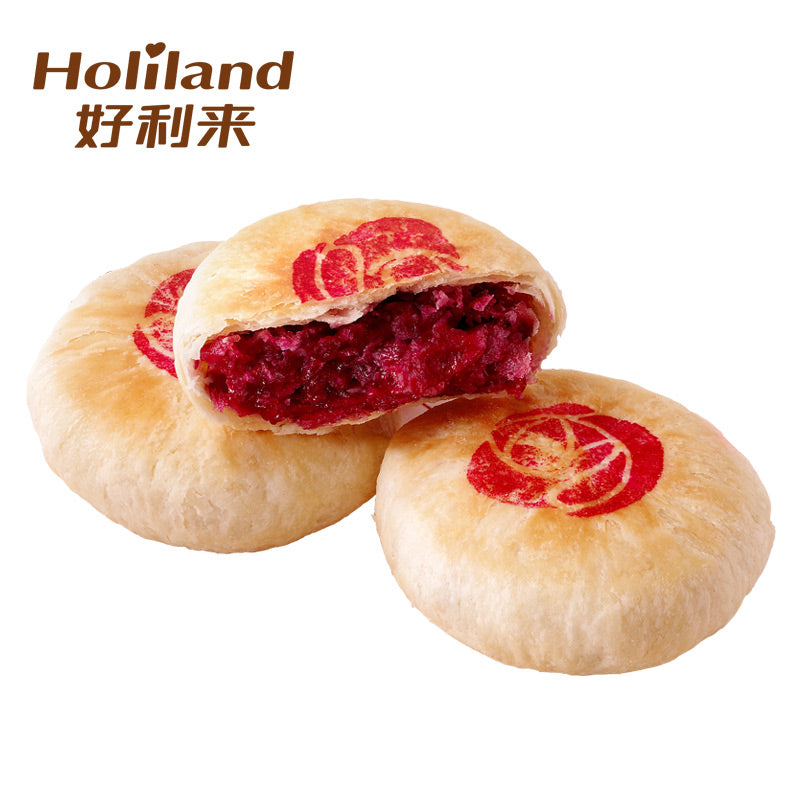 【好利来官方旗舰店】好利来玫瑰鲜花饼礼盒云南特产6枚早餐零食小吃糕点饼干
