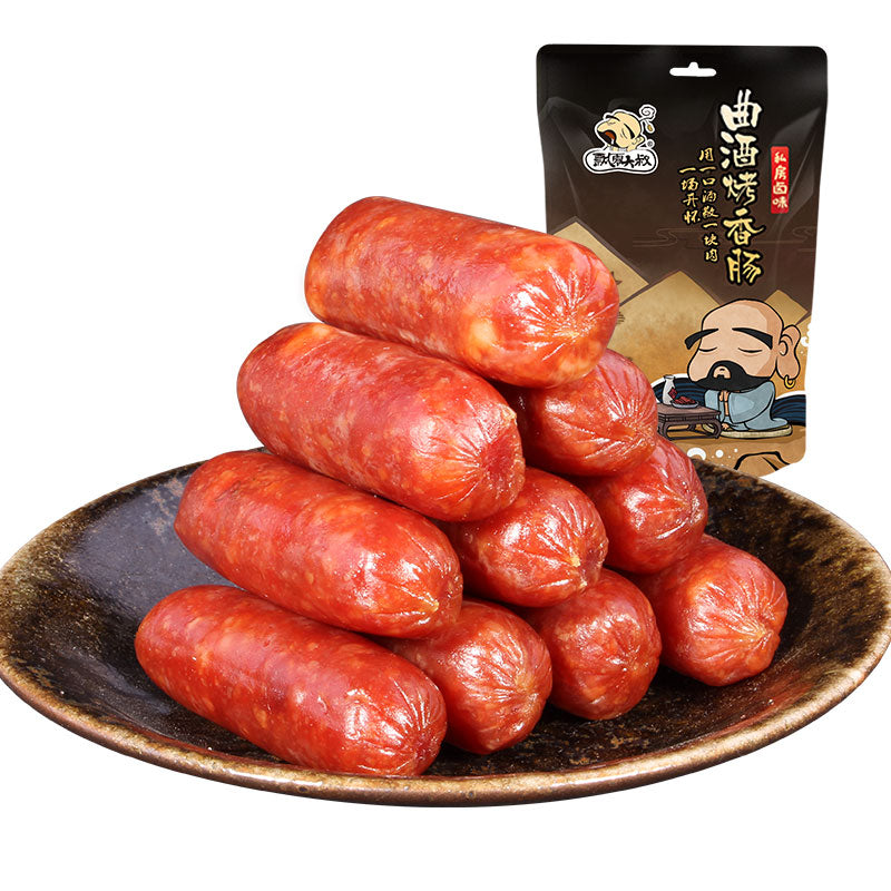 【飘零大叔】飘零大叔曲酒烤香肠200g猪肉枣小香肠猪肉肠肉干肉脯肉类零食小吃 淡淡酒味加上浓香肉味咬上一口美味盈满心头