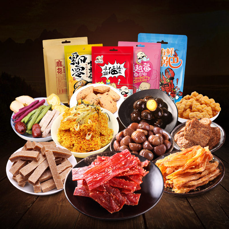 【飘零大叔】飘零大叔办公室小食1372g猪肉脯鱿鱼条果蔬脆山楂条网红零食整箱 吃货不用东奔西走 飘零大叔应有尽有