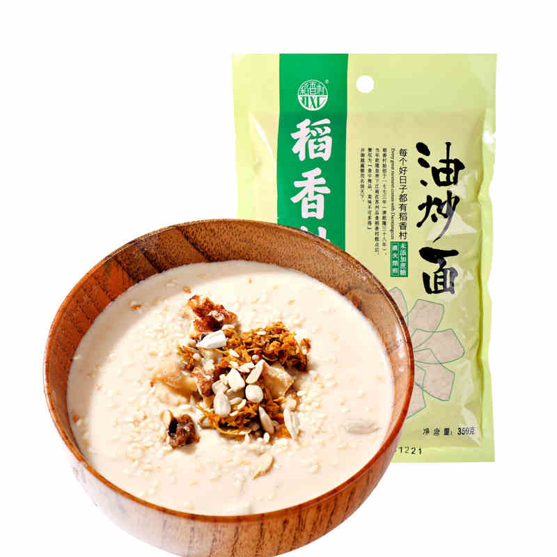 【稻香村食品旗舰店】稻香村油炒面原味350g早餐佳品糖醇油炒面好吃的糕点点心风味特产