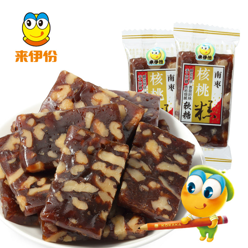 【来伊份旗舰店】来伊份南枣核桃糕250g核桃软糖糕点心手工南枣软糖果仁零食来一份 甜糯满口