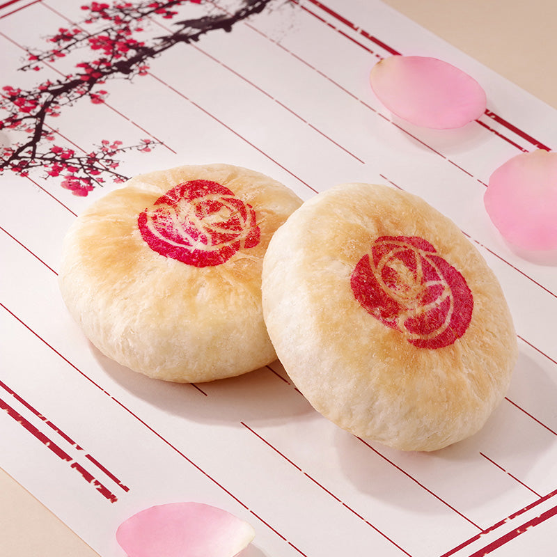 【好利来官方旗舰店】好利来玫瑰鲜花饼礼盒云南特产6枚早餐零食小吃糕点饼干