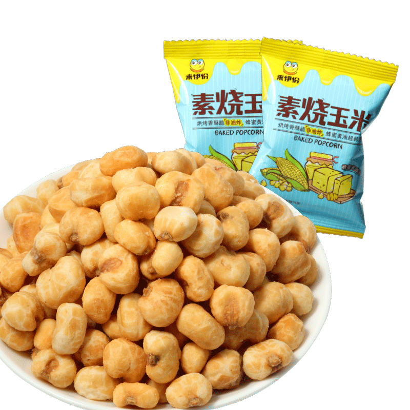 【来伊份】来伊份素烧玉米芝士蜂蜜黄油味休闲零食童年小吃膨化玉米豆小包装