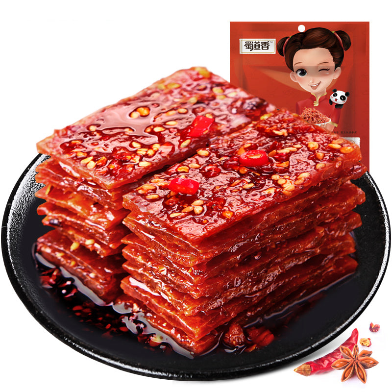 【蜀道香食品旗舰店】麻辣香辣靖江猪肉脯200g熟食特产小吃肉脯猪肉干