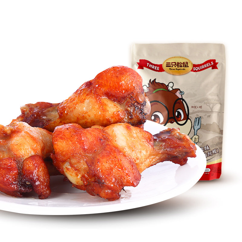 【三只松鼠旗舰店】奥尔良味小鸡腿160g休闲零食小吃卤味熟食