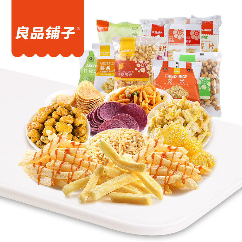 【良品铺子旗舰店】良品铺子膨化零食混合装好吃的膨化食品小零食小吃
