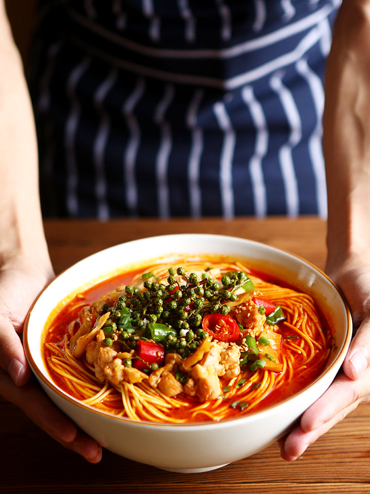 【拉面说旗舰店】拉面说蜀味麻辣藤椒鸡速食方便非油炸拉面1人份273g/盒