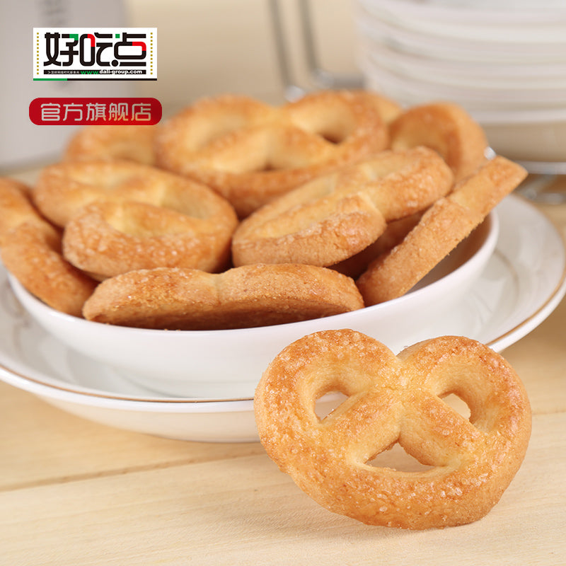 【好吃点】好吃点甄好曲奇饼干208g下午茶点心休闲零食小吃糕点黄油味早餐饼 下午茶 好吃不上火-饼干-好吃点-美国零食网