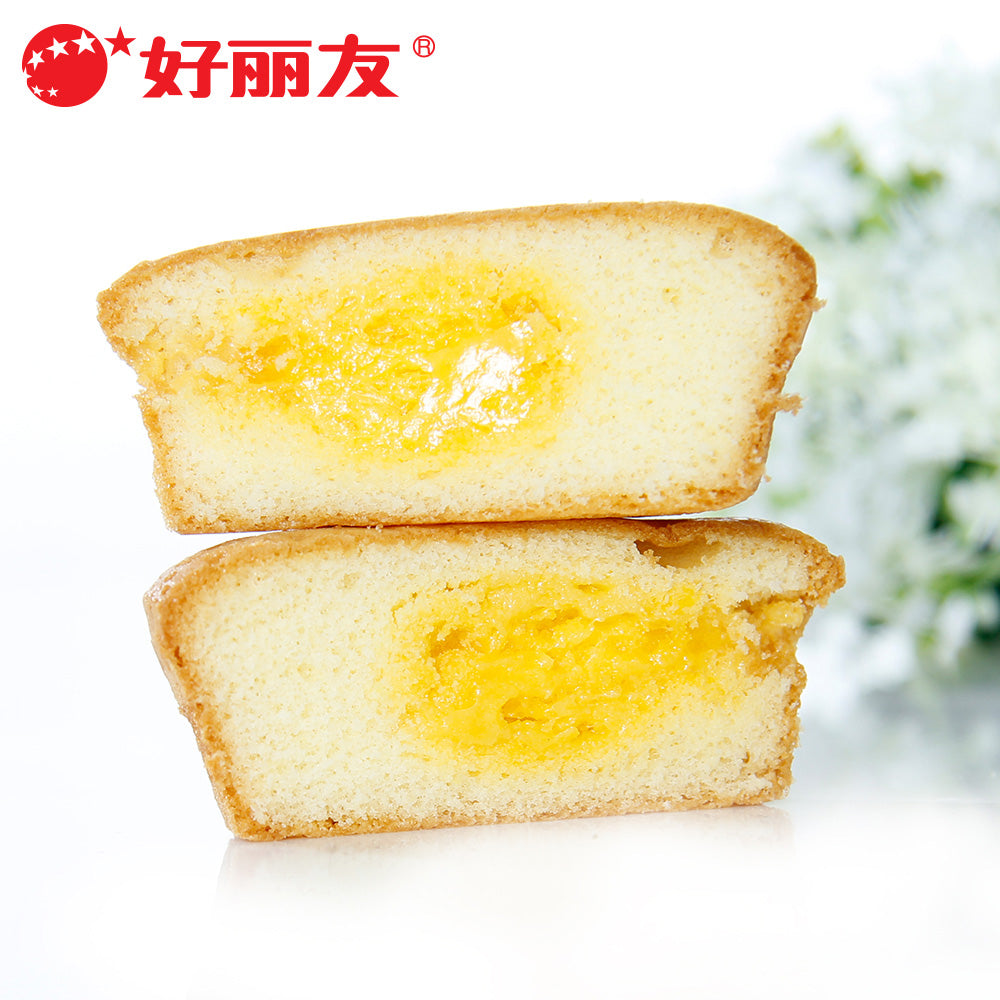 【好丽友】蛋黄派48枚 办公室早点休闲零食套装特惠大礼包面包糕点 美味蛋黄馅 48枚独立包-派-好丽友-美国零食网
