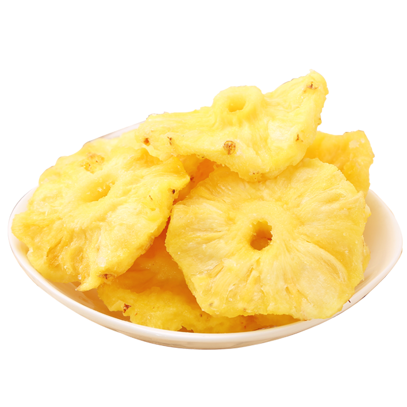 【优思麦旗舰店】优思麦菠萝干500g*1袋装凤梨片水果蜜饯果脯休闲鲜菠萝圈办公零食 午后休闲，水果甜点，每袋1斤，共1袋！